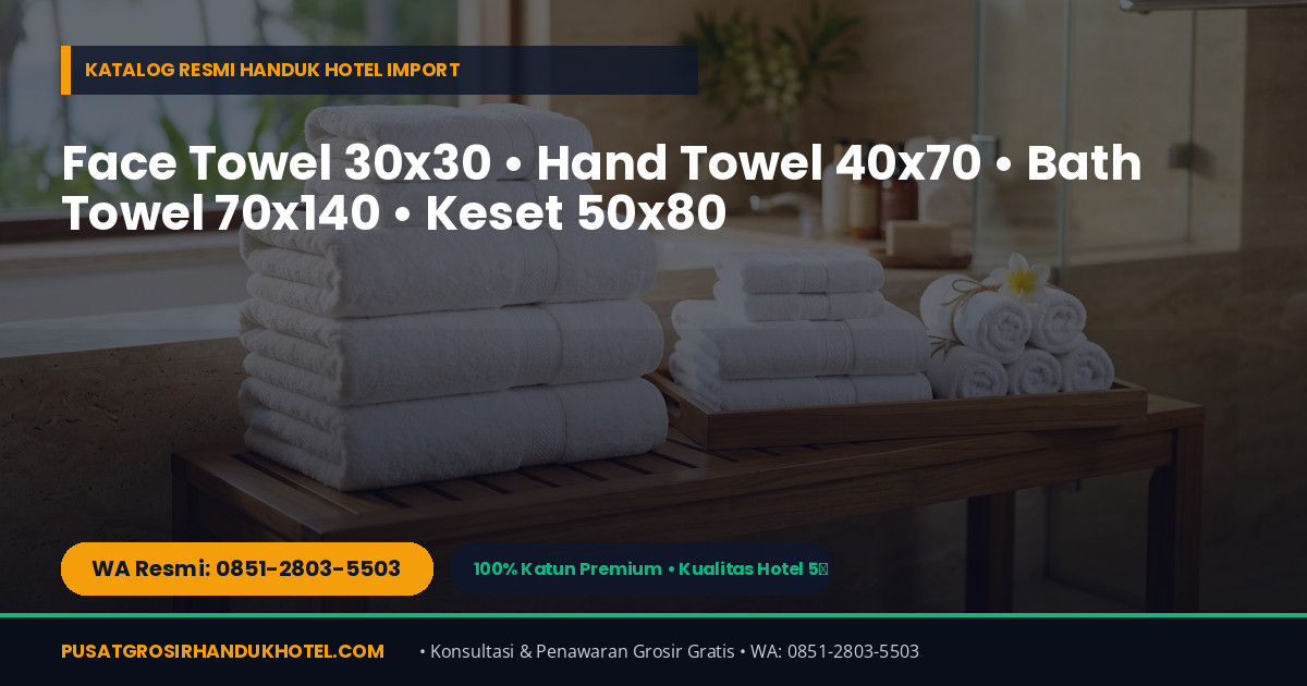 Panduan Menghitung Kebutuhan Stok Handuk (3 Par Stock) untuk Hotel, Villa, Homestay & Kos